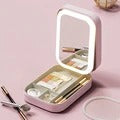 GlamBox: Portable Makeup Organizer with LED Mirror